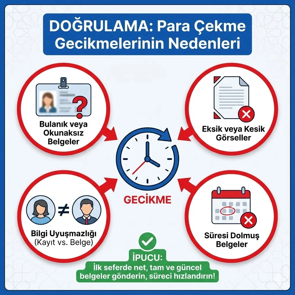 Doğrulama Neden Para Çekme İşlemlerini Geciktirebilir?