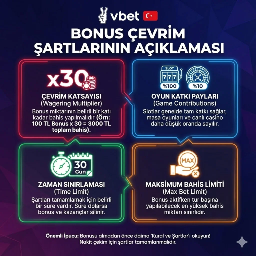 Bonus Çevrim Şartlarının Açıklaması